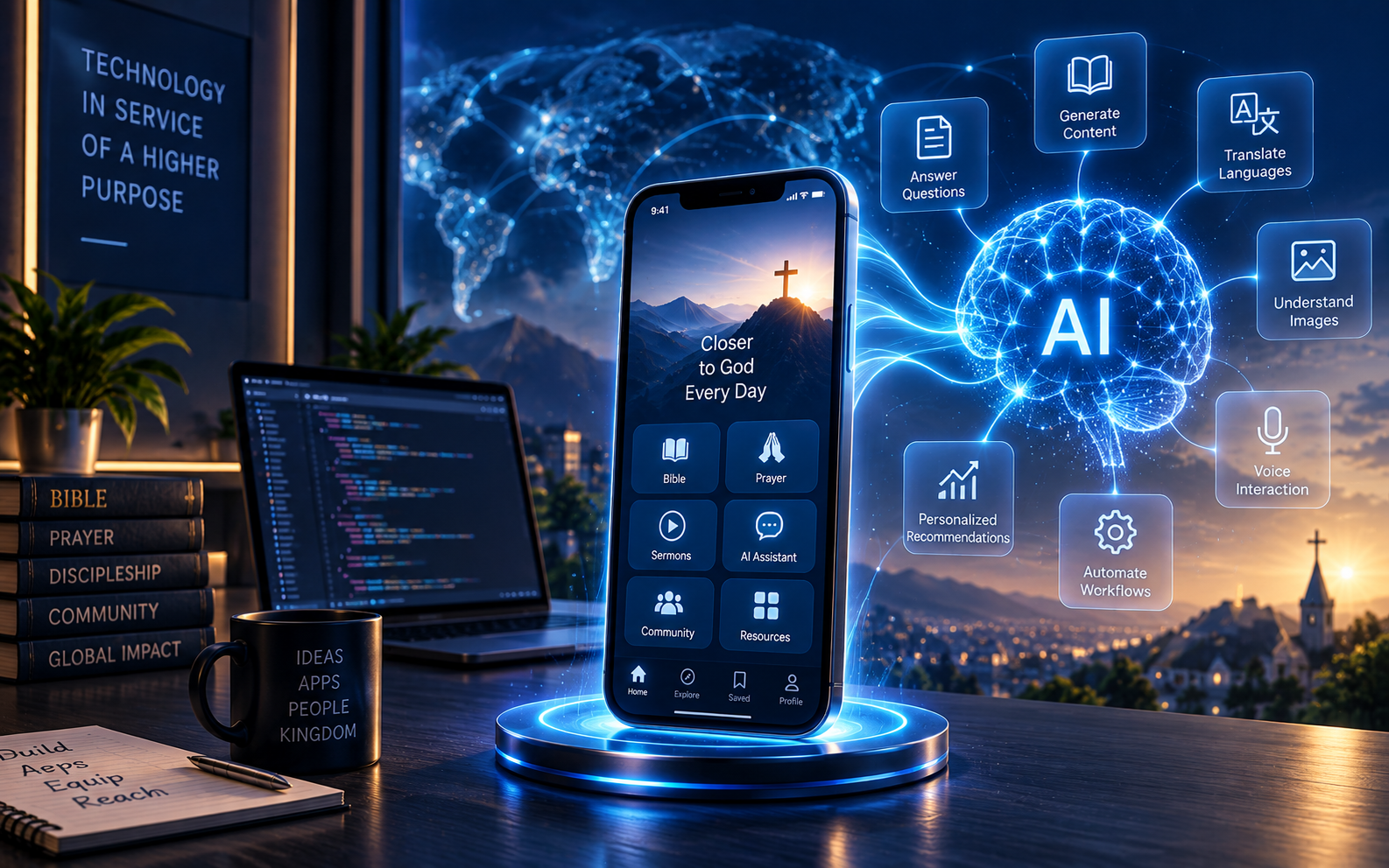 Technology shaped by eternal purpose